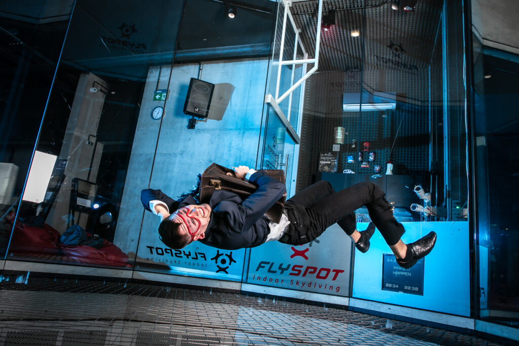 Imprezy firmowe w tunelu Flyspot
